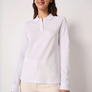 Polo piqué LSL femme