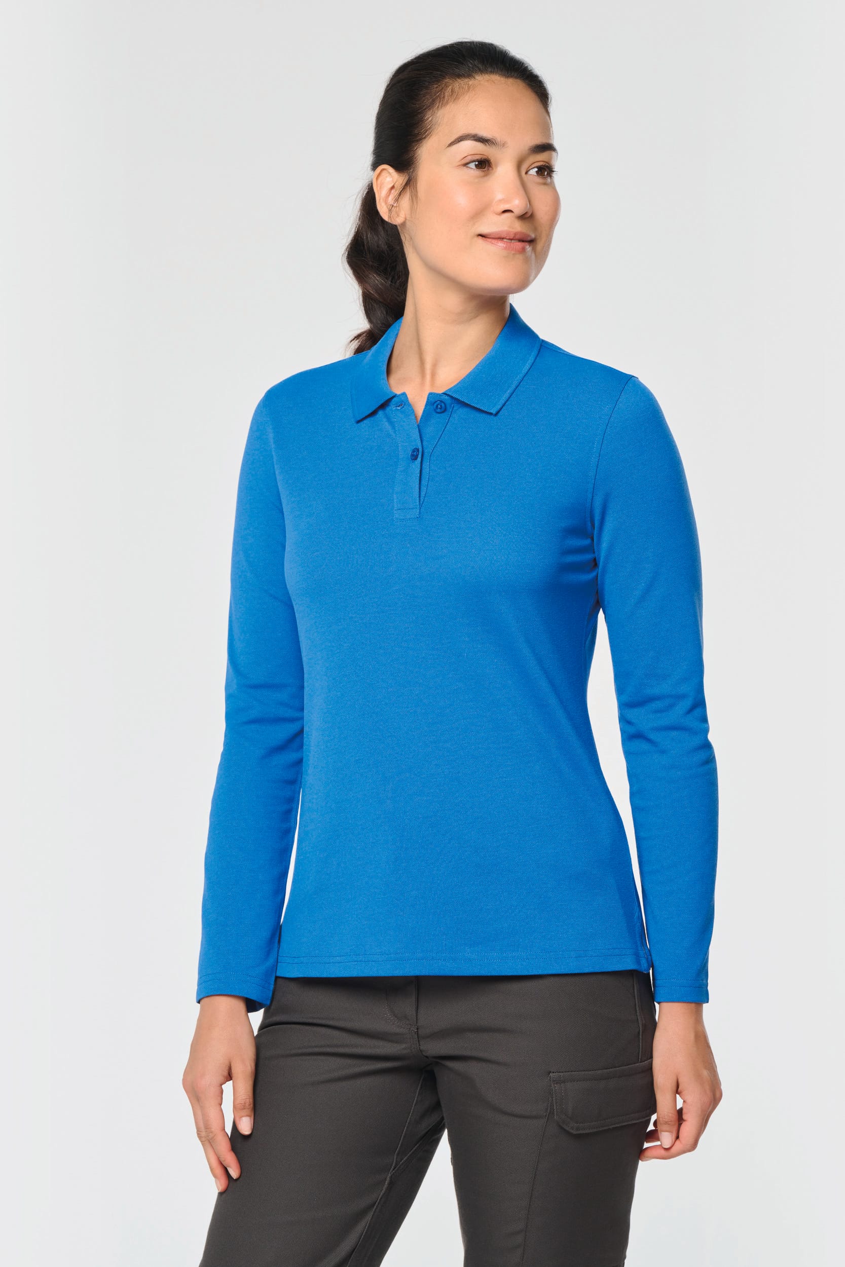 Polo manches longues femme