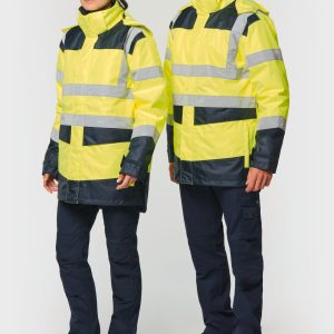 Parka de sécurité recyclée 4 en 1 unisexe