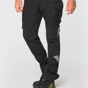 Pantalon stretch recyclé multipoches unisexe