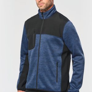 Veste recyclée en polytricot homme